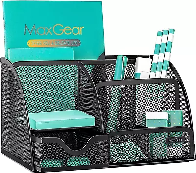 Maxgear Mesh Desk Organizer Desktop Organizer With Drawer Office Supplies Mult • $19.01