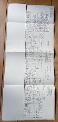 1962 Full Size Schematic For McIntosh MX-110 Stereophonic Tuner Preamplifier • $35