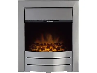 Adam Colorado Electric Inset Fire Brushed Steel • £89.95