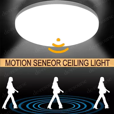 £5.89 • Buy LED Ceiling Light PIR Motion Sensor Light Bathroom Kitchen Living Room Wall Lamp