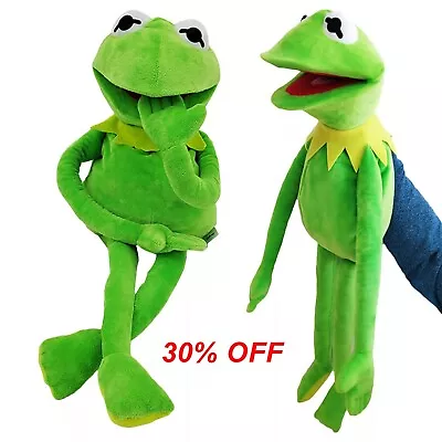 60cm The Muppet Show Kermit Frog Puppets Plush Hand Puppet Toy Stuffed Doll Gift • £4.99