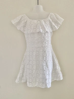 £2.50 • Buy Zara Girls Casual Collection 11-12 Years Dress, White Night, Cotton Lace