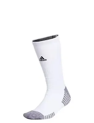 Adidas 5-Star Team Cushioned Crew Socks    White/Black     Mens Size Medium • $14