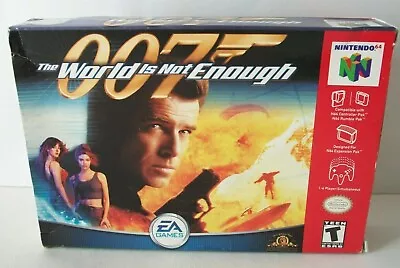 007 The World Is Not Enough Box Only NO GAME Nintendo 64 N64 Empty Original • $51.03