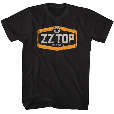 ZZ Top Texas Blues Badge Men's T Shirt Rock Music Band Merch • $43.02