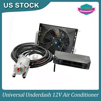 Universal Underdash Electric Air Conditioning 12V Cool & Heat A/C Kit Auto Car • $626.99