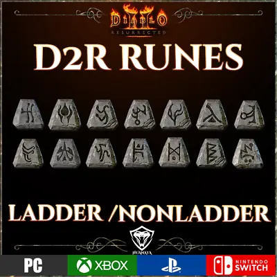 ✅ D2r Runes Ohm Jah Ist Vex ✅ Pc Ps4 Ps5 Xbox Switch ✅ Diablo 2 Resurrected • $3.99