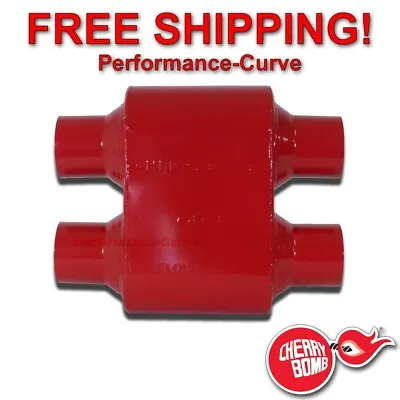 Cherry Bomb Single Chamber Race Muffler Dual 2.5  / 2.5  - One Chamber - 7481CB • $49.95