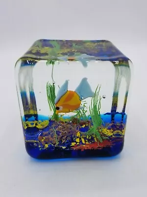 Murano? Glass Aquarium Fish Cube • $99.99