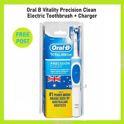 Oral B Vitality Precision Clean Electric Toothbrush + Charger AU STOCK FREE POST • $35.95