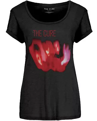 The Cure Pornography Black Womens Fitted T-Shirt NEW OFFICIAL • $38.38