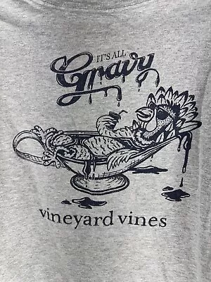 Vineyard Vines Men's It's All Gravy Long-Sleeve Tee Shirt Large Thanksgiving • $19