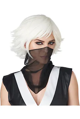 $7.22 • Buy California Costume FEATHERED COSPLAY WIG Adult Women Halloween Accessory 70954