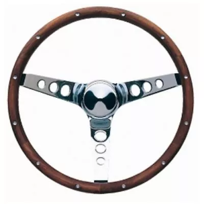 Grant 15  Wood Steering Wheel/Installation Kit/Mopar Horn Button For Coronet • $258.31