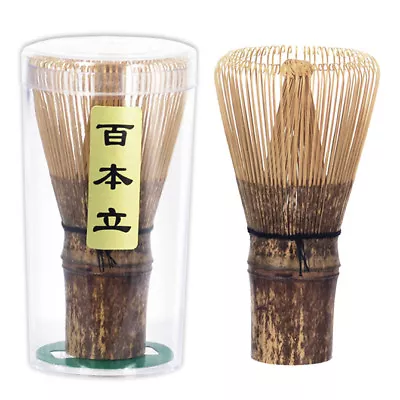 Japanese Black Bamboo Matcha Whisk Chasen 100 Prongs Tea Ceremony Made In Japan • $17.95