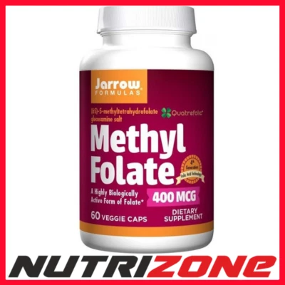 £14.10 • Buy Jarrow Formulas Methyl Folate 400mcg Energy Boost - 60 Vcaps