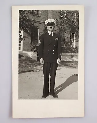 Vintage Real Photo Postcard RPPC US Sailor Navy Portrait • $12.99