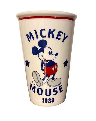 Disney Mickey Mouse 1928 Coffee Mug Tumbler Mouse Red White Blue No Lid • $5.59