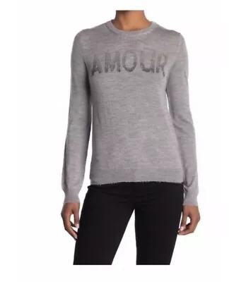 Zadig & Voltaire Amour Sweater Lightweight Womens Size M Medium Gray New • $79.99