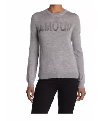 Zadig & Voltaire Amour Sweater Lightweight Womens Size Xs *flawed Gray New • $49.99