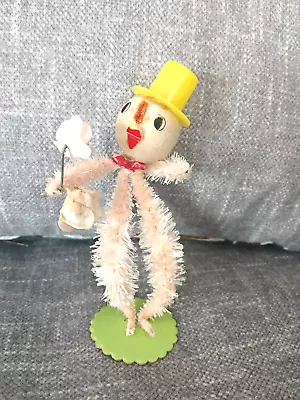 Vintage Easter Chenille Pink Chick Figure • $12.99