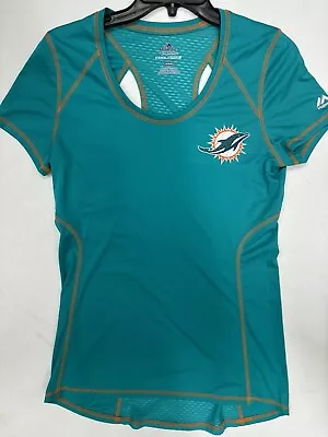 BRAND NEW Majestic Medium Women's Miami Dolphins Dri Fit Workout Shirt • $17.99