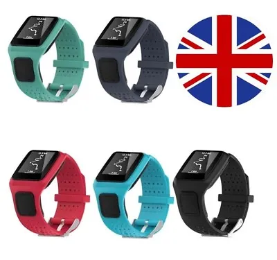 £12.95 • Buy TomTom 1 Runner Golfer One Replacement Watch Strap Silicone Band - Metal Buckle 