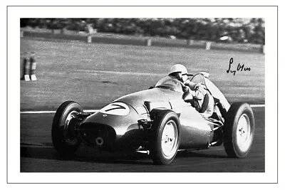 £2.99 • Buy STIRLING MOSS Signed Autograph PHOTO Fan Gift SIGNATURE Print FORMULA ONE F1 