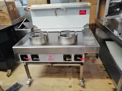£2400 • Buy Chinese Wok Cooker 2 Burner Thai/Chinese Commercial Gas Cooker Heavy Duty NEW
