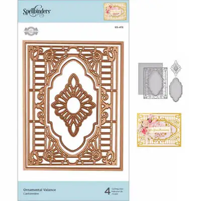 $52.25 • Buy Spellbinders Flourished Fretwork Etched Die By Becca Feeken - Ornamental Valance