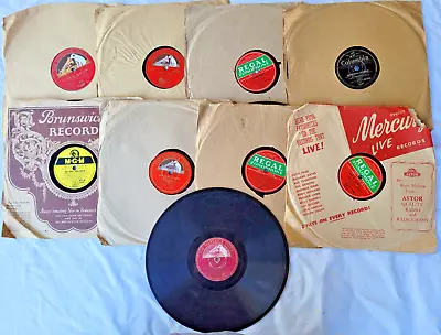Nine Vintage 78 RPM Records - His Majesty's Voice Columbia & Regal Zonophone • $9.99