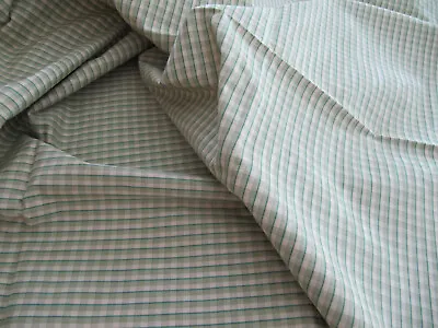 31 L X 54 W Green Plaid Silk Moire New Fabric(Remnant) • $60