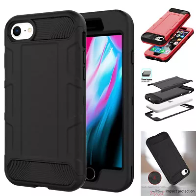 For IPhone SE 3rd/SE 2nd 7 8 Case Hybrid Heavy Duty Shockproof Armor Hard Cover • $11.99