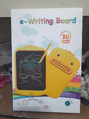 E-Writing Board 10  Childs Doodling Tablet One Touch Erase • $6.95