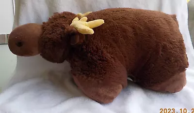 Animallow Brown Moose Pillow Pet Pal Plush   20  X 20  • $13