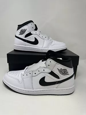 Nike Air Jordan 1 Mid Shoes White Black DQ8426-132 Men's Size &GS DQ8423-132 NEW • $87.99