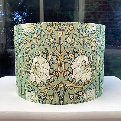 William Morris Lampshade Pimpernel Green Black Art Nouveau Lamp Shade Lightshade • £30