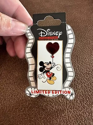 Disney DSF DSSH Mickey Mouse Valentine's Day Stained Glass Heart Balloon LE Pin • $20