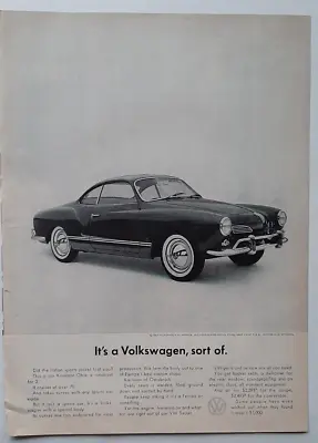 1968 Volkswagen Karmann Ghia Original Vw Advertising Ad - It's A Vw Sort Of... • $6.95