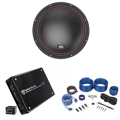 MTX 5510-22 10  800 Watt DVC 2-ohm Car Audio Subwoofer+Mono Amplifier+Amp Kit • $259.90