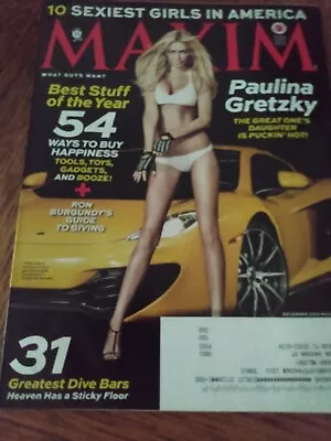 Maxim December 2013 #189 Paulina Gretzky Sexy Cover + Winter Ave Zoli Free Ship • $6.72