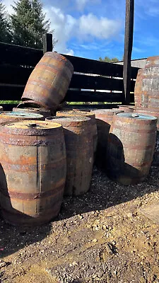 Reduced/damaged Oak Whiskey Barrels - Missing 1/2 Steel Bands Value Quality • £85