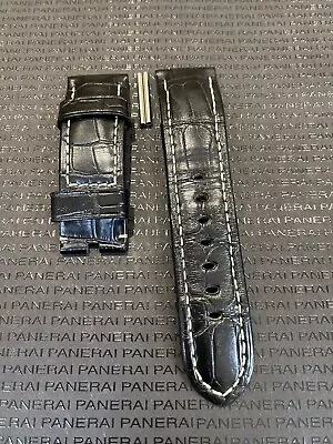 OEM Panerai Black Alligator Semi Mat 24/22mm 125/75 • £165