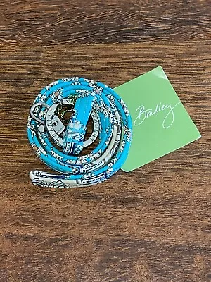 Vera Bradley Retired Rare TOTALLY TURQ LANYARD Key Ring Clip ID School Work NWT • $21.50