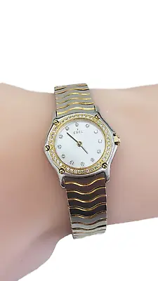 $1345 • Buy Ebel Women's Sport Classic Diamond 24mm Steel Case Swiss Quartz Watch Preowned