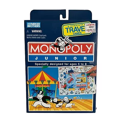 Parker Brothers Monopoly Junior Travel Game Vintage New 1994 • $23.95