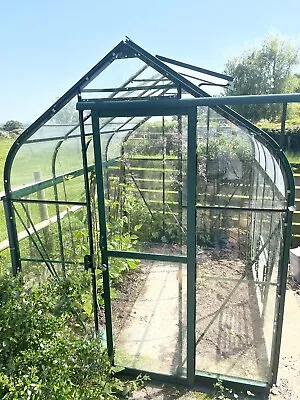 £650 • Buy Halls Supreme 6ft X 8ft Greenhouse Tempered Glass Dismantled - Green
