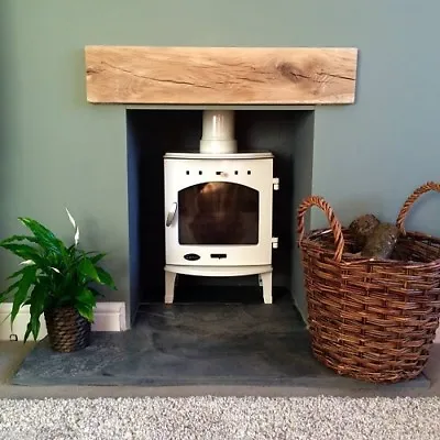 Solid Oak Beam Fireplace Mantle - Lintel Floating Shelf Mantelpiece Timber • £9.51