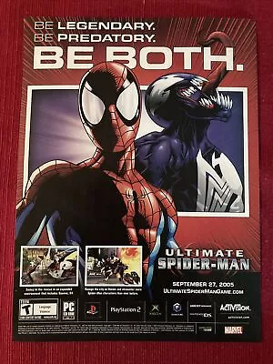 £8.06 • Buy Ultimate Spider-man Xbox PS Video Game 2005 Print Ad - Great To Frame!