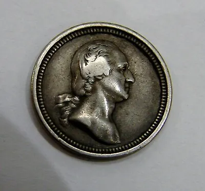 $15.50 • Buy (c. 1862) Washington-Jackson Silver Medalet - GW-448, Baker-223a, Julian PR-29